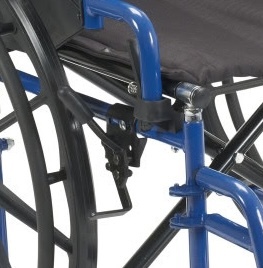 Side view displaying Push-To-Lock Brakes