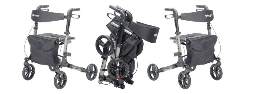 Drive Medical Compact Folding Rollator