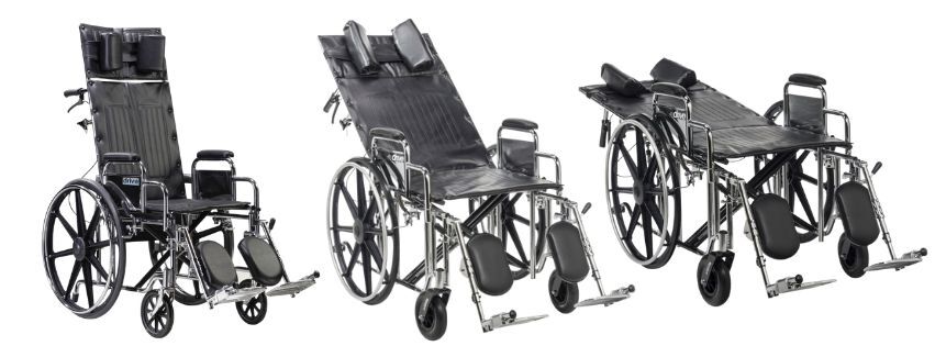 Drive Medical Deluxe Sentra Full Reclining Wheelchair Main Image