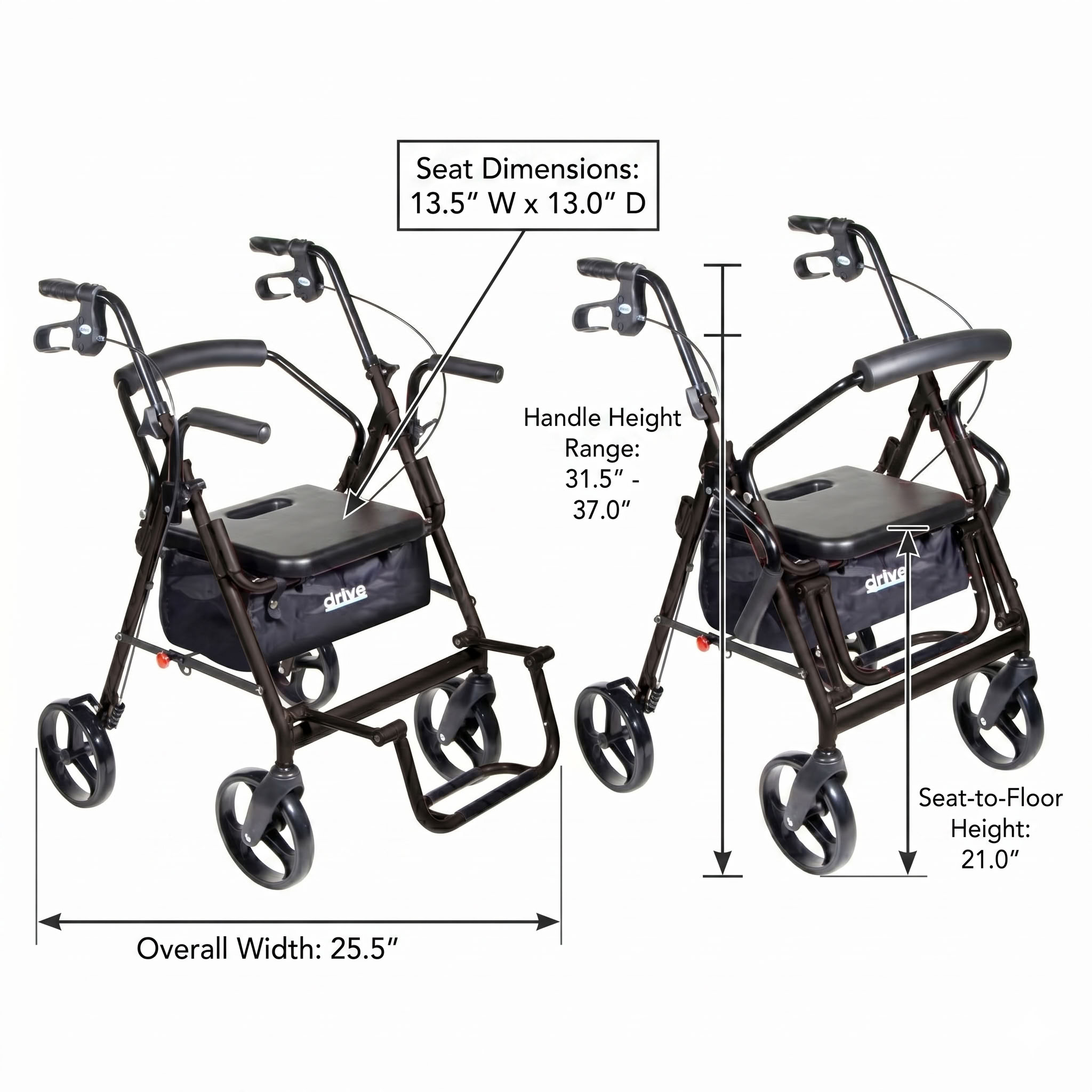 Drive Duet Product Dimensions