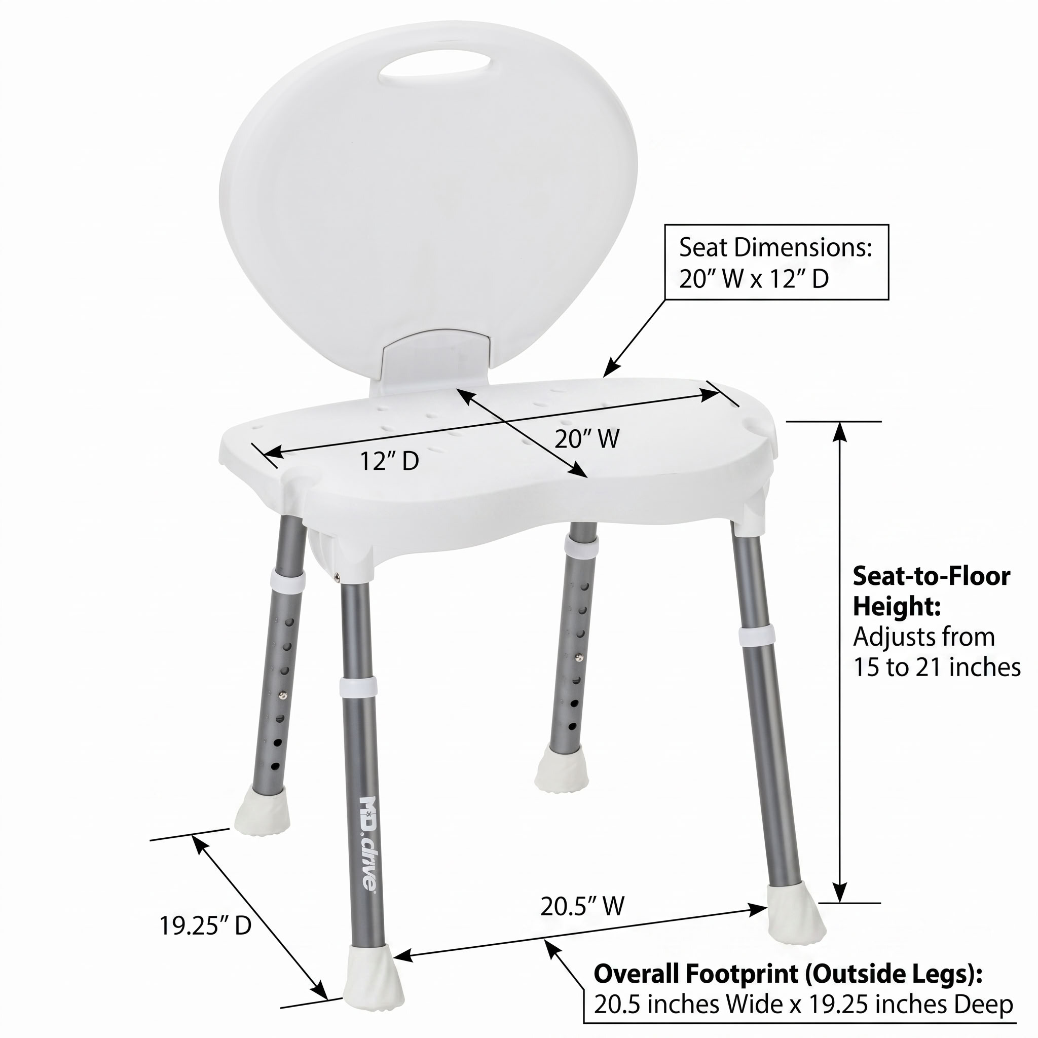 Folding Shower Chair Dimensions