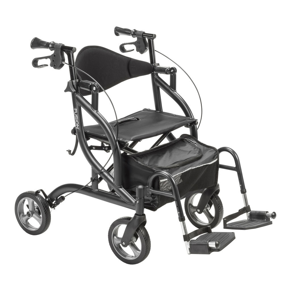 Rollator + Transport in One