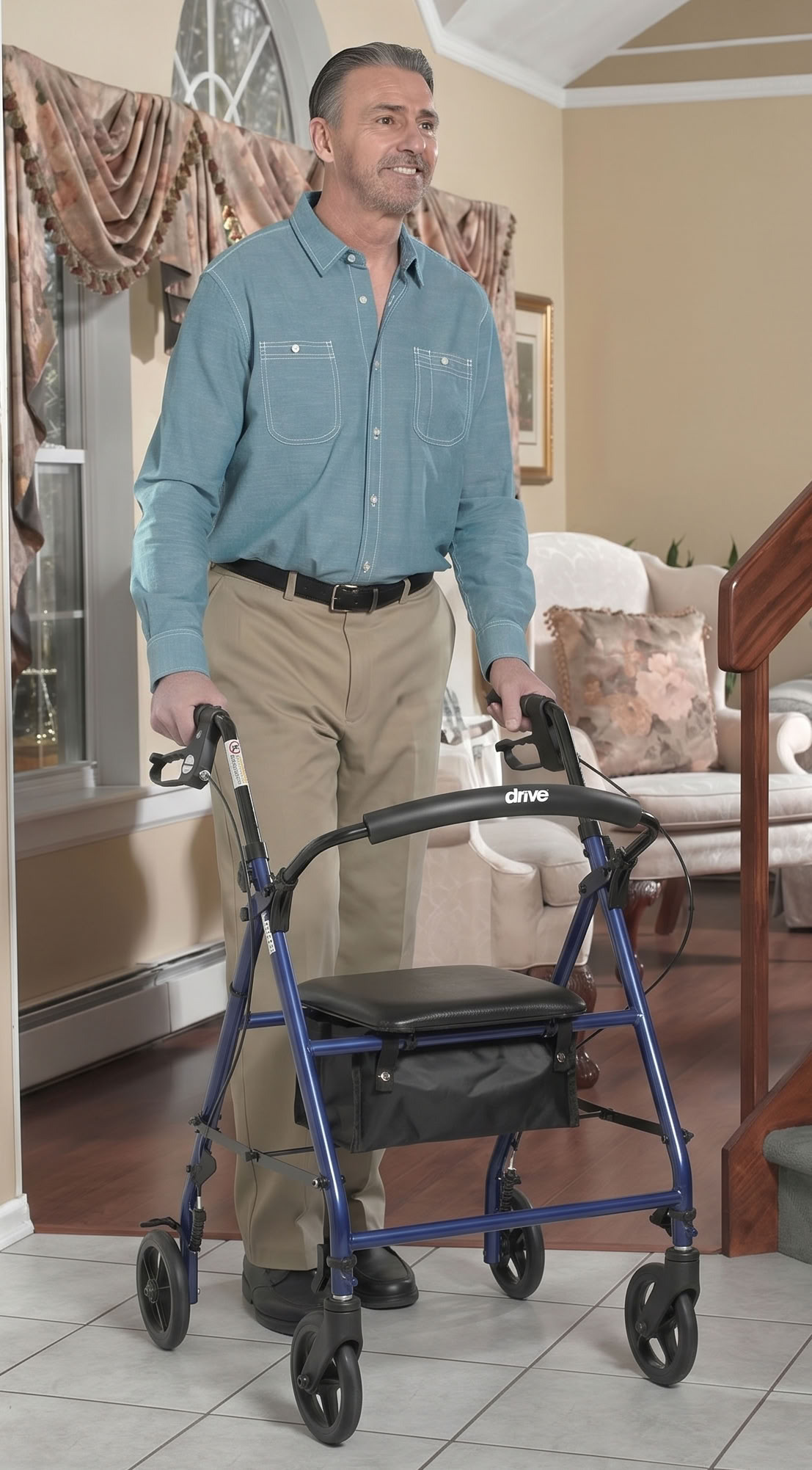 Steel Rollator Details Overview