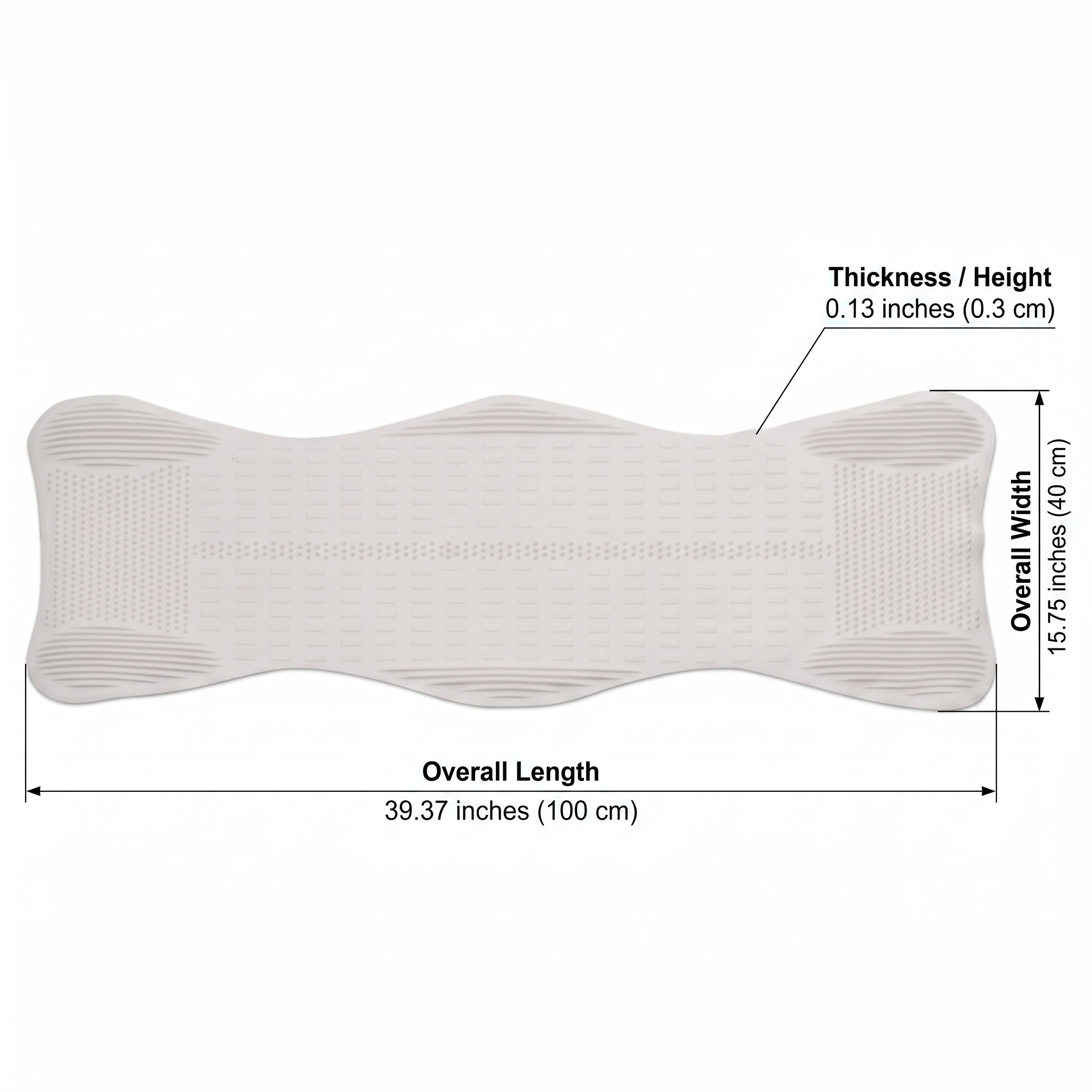 Massage Bath Mat Dimensions