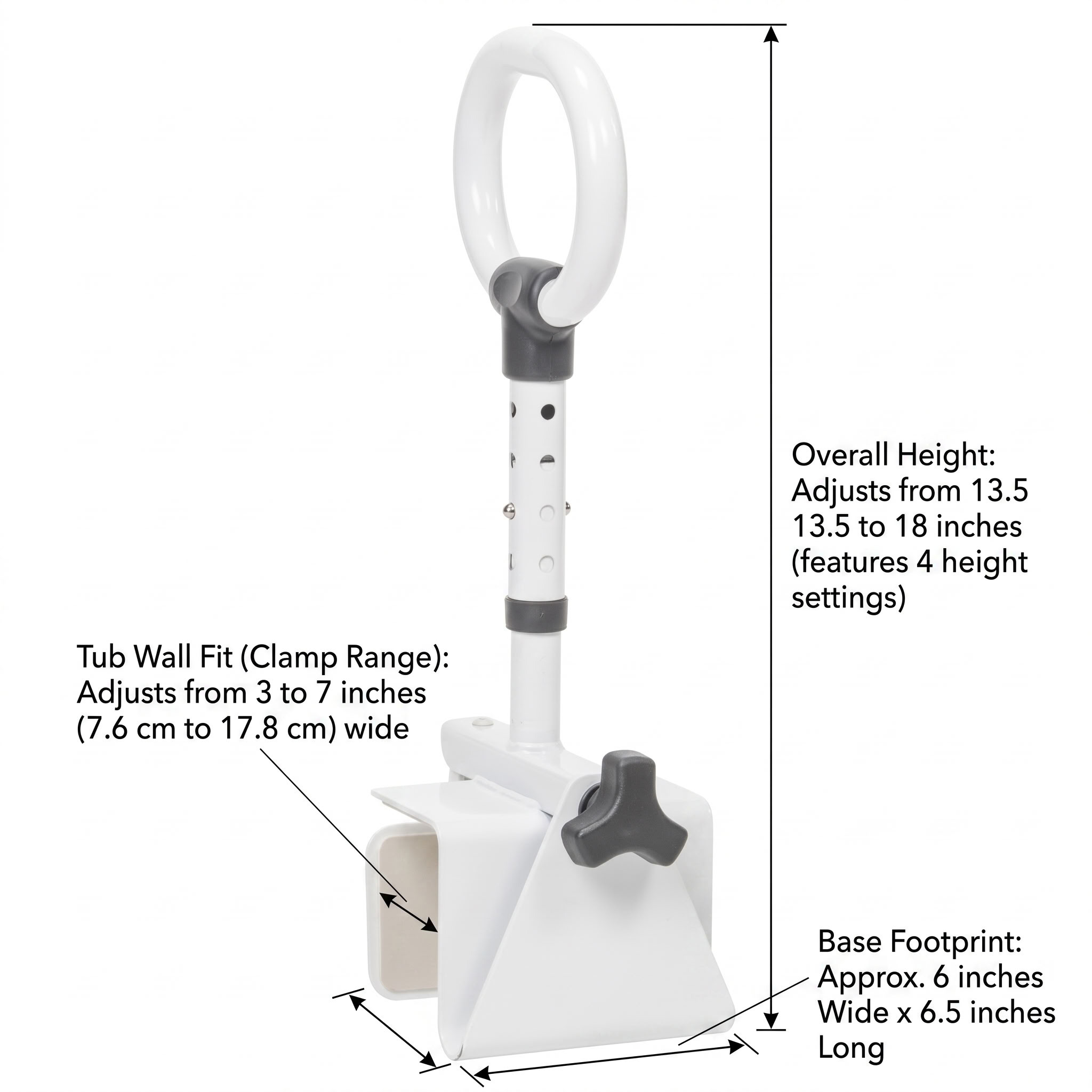Multi Tub Rail Dimensions
