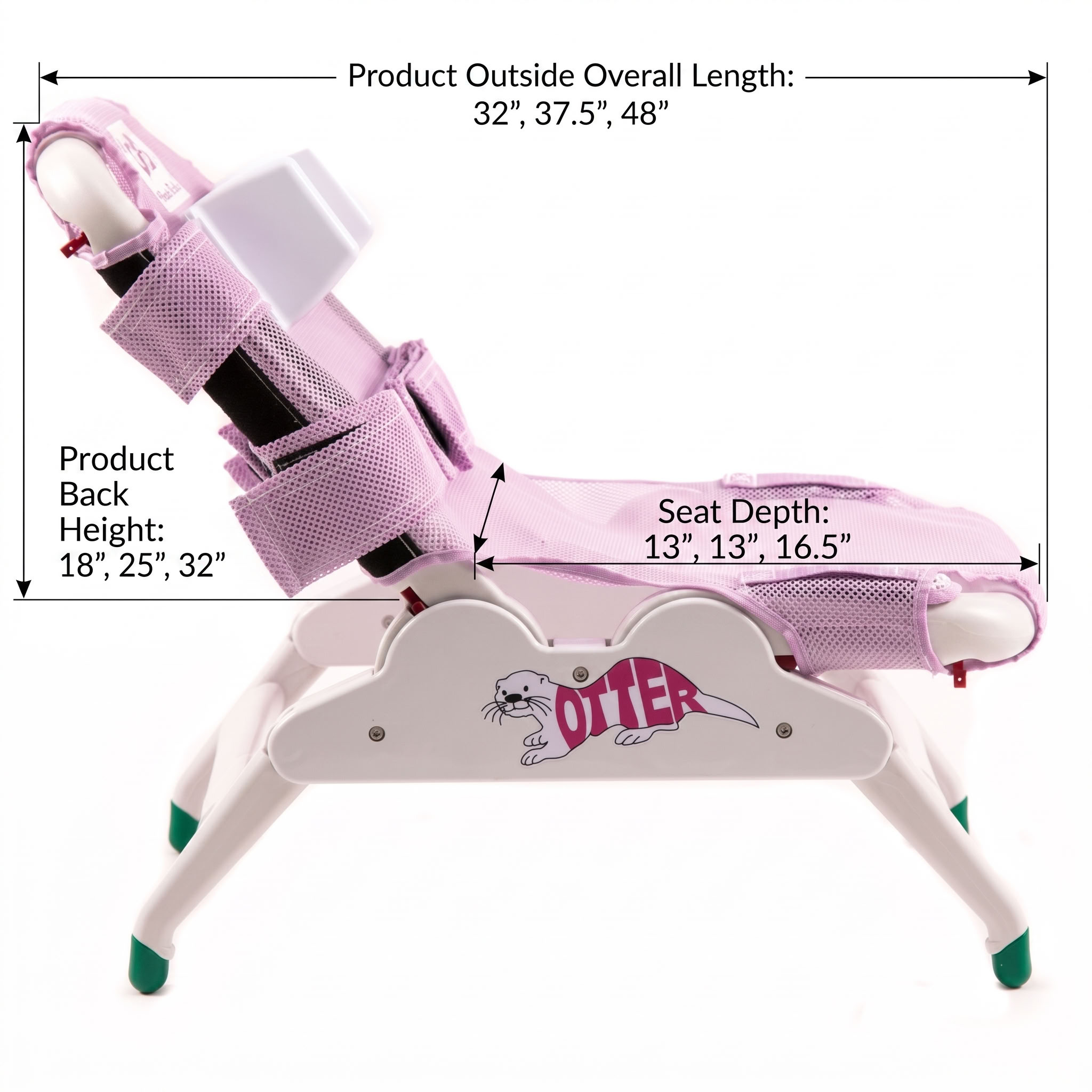 Otter Bath Chair dimensions