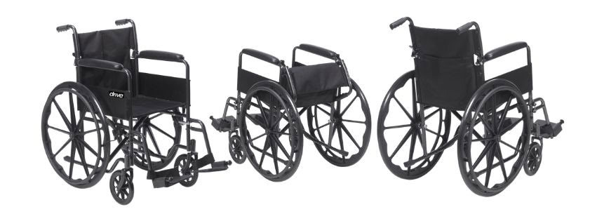Drive Medical Silver Sport 1 Wheelchair Main View