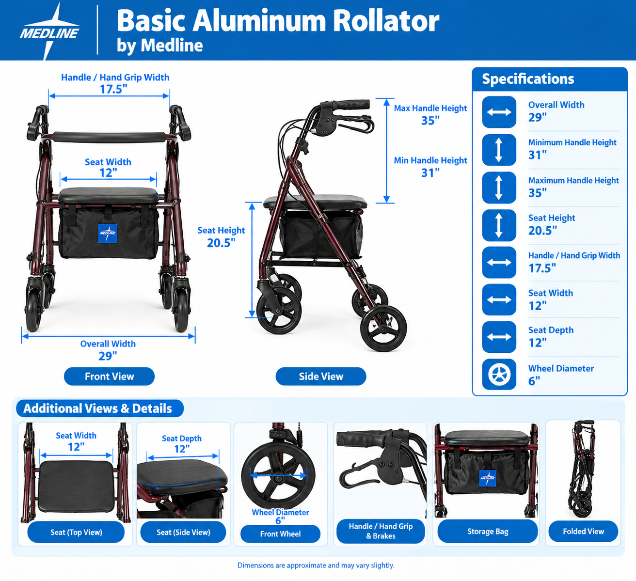 living-spinal-medline-basic-aluminum-rollator-dimension.png