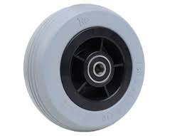 Black Rim Grey Tread Caster Wheel