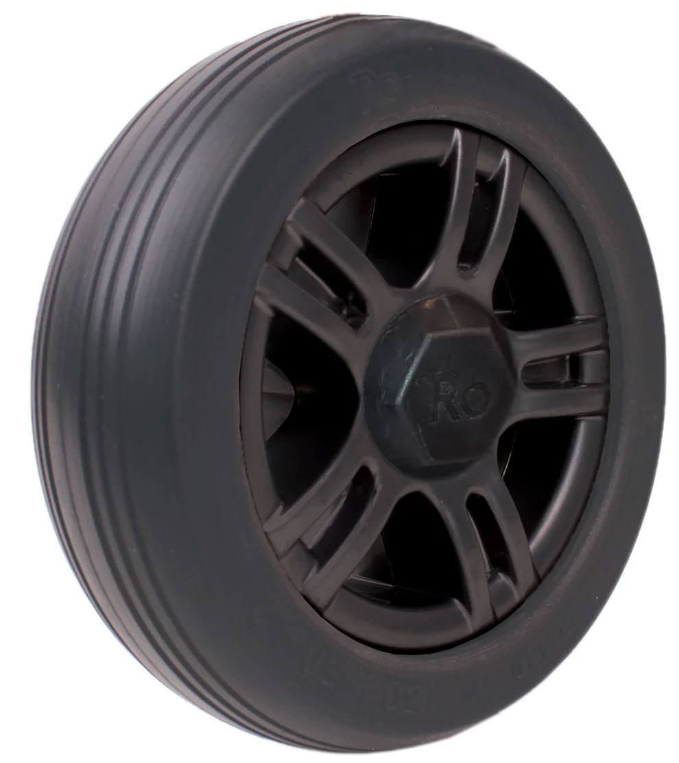 Rovi A3 & X3 caster wheel - Black finish