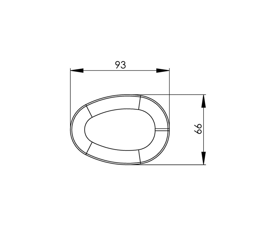 Rolko Abductor Wedge measurement guide with dimensions