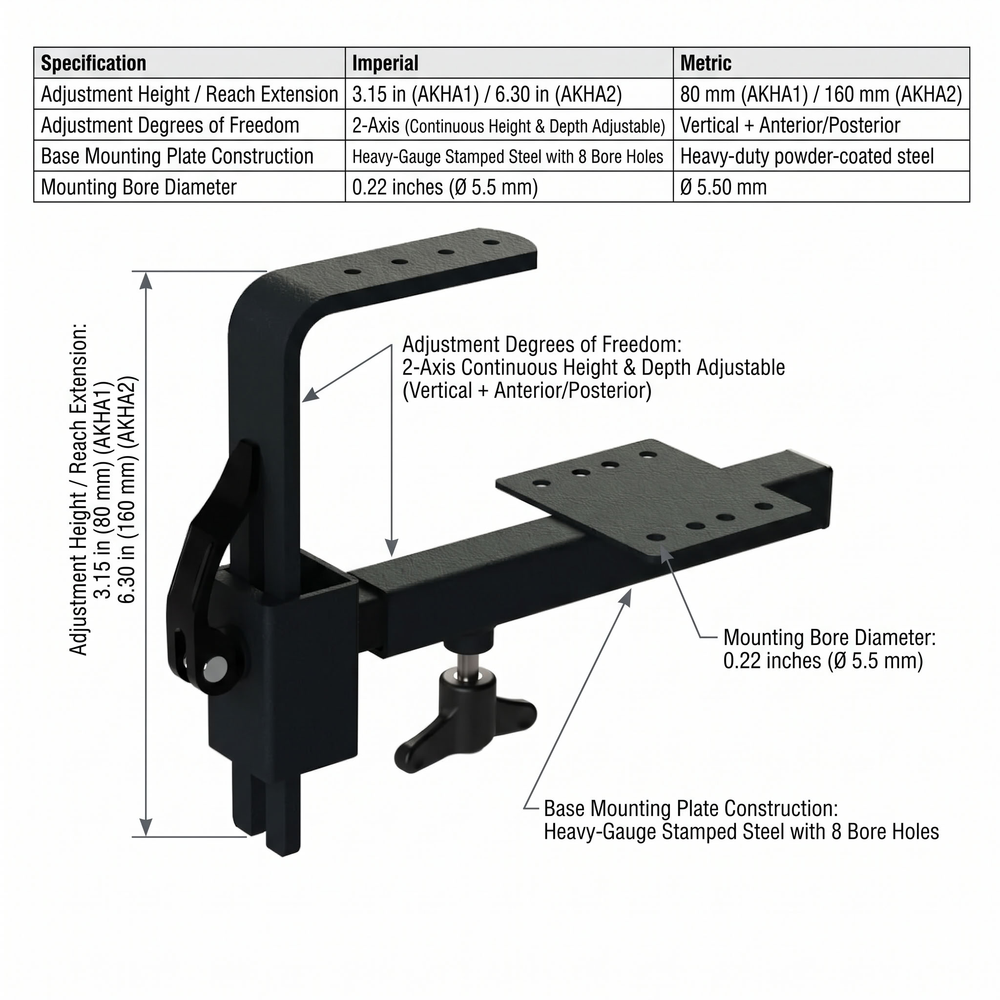 Rolko Restraining System For Abductor Wedges dimensions diagram