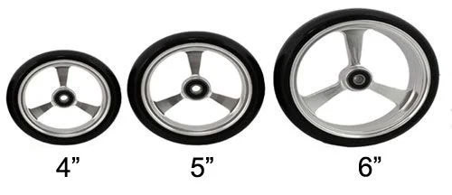 Soft-Roll Wheelchair Caster Wheels