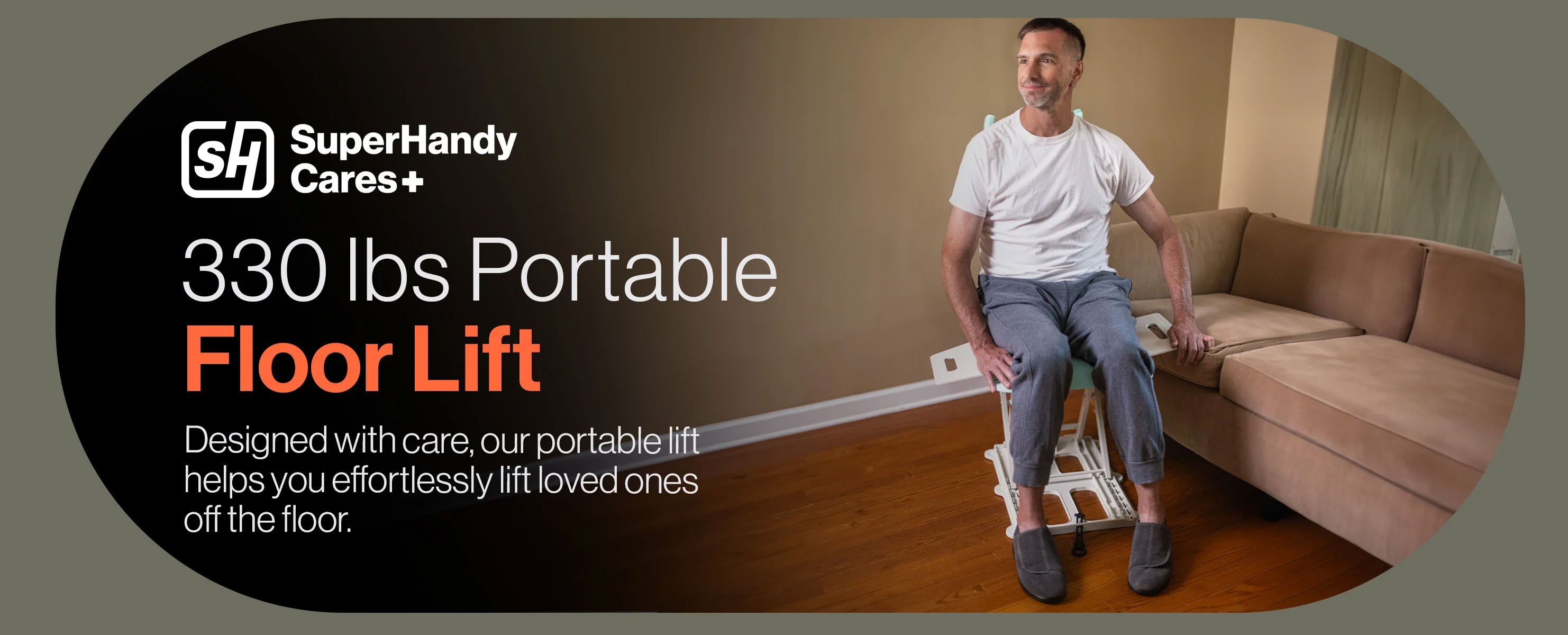 SuperHandy GoRise LT Portable Waterproof Floor & Bath Lift