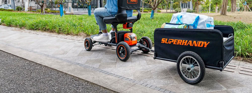 SuperHandy Scooter Cargo Trailer Main View