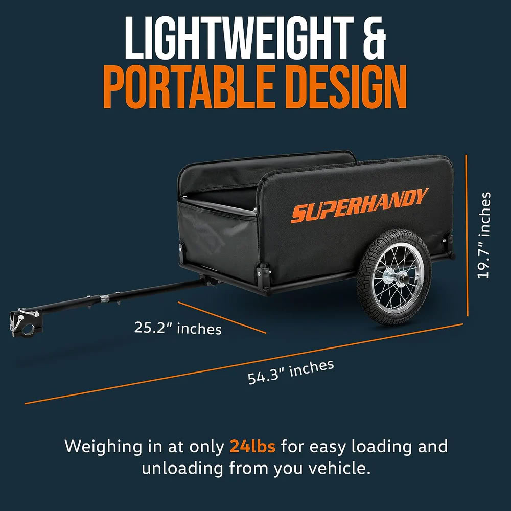 SuperHandy Scooter Cargo Trailer Technical Assembly Diagram