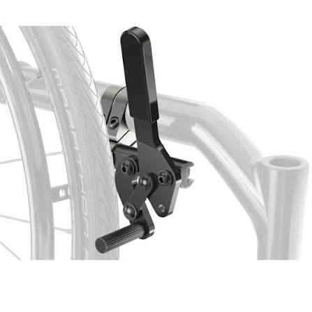 Wheelchair brakes and wheel locks