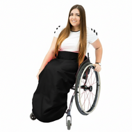 Rayne Shield Wheelchair Rain Protection by RehaDesign Product in Use Black