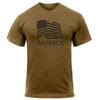 'Murica Athletic Fit Coyote Brown T-Shirt