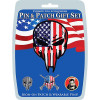 Red, White and Blue Punisher Pin and Patch Gift Set