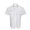 White Short Sleeve Security Uniform Shirt Front