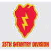 25th Infantry Division 7.5" x 5.25" Decal