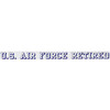 US Air Force Retired Window Strip Decal