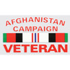 Afghanistan Campaign Veteran with Campaign Ribbon Window Decal