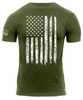 Distressed Athletic Fit US Flag T-Shirt