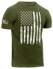 Distressed Athletic Fit US Flag T-Shirt