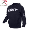 Embroidered Pullover Navy Hoodie