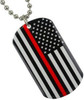 Thin Red Line Key Chain