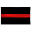 3' x 5' Thin Red Line Flag