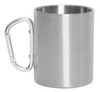 Insulated Stainless Steel Portable Camping Mug w/Carabiner Handle - 15 OZ