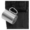Insulated Stainless Steel Portable Camping Mug w/Carabiner Handle - 15 OZ