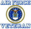 Air Force Veteran Crest Window Decal