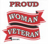 Proud Woman Veteran Window Decal