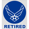 Air Force Retired "Wings" Window Decal