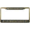 Semper Fidelis U.S. Marine Corps Brass License Plate Frame