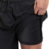 Army PT Compression Shorts Close Up