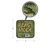 Beast Mode Morale Patch with measurements