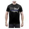 Thin Blue Line America Map T-shirt