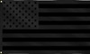 Black USA 3 x 5 Embroidered Flag