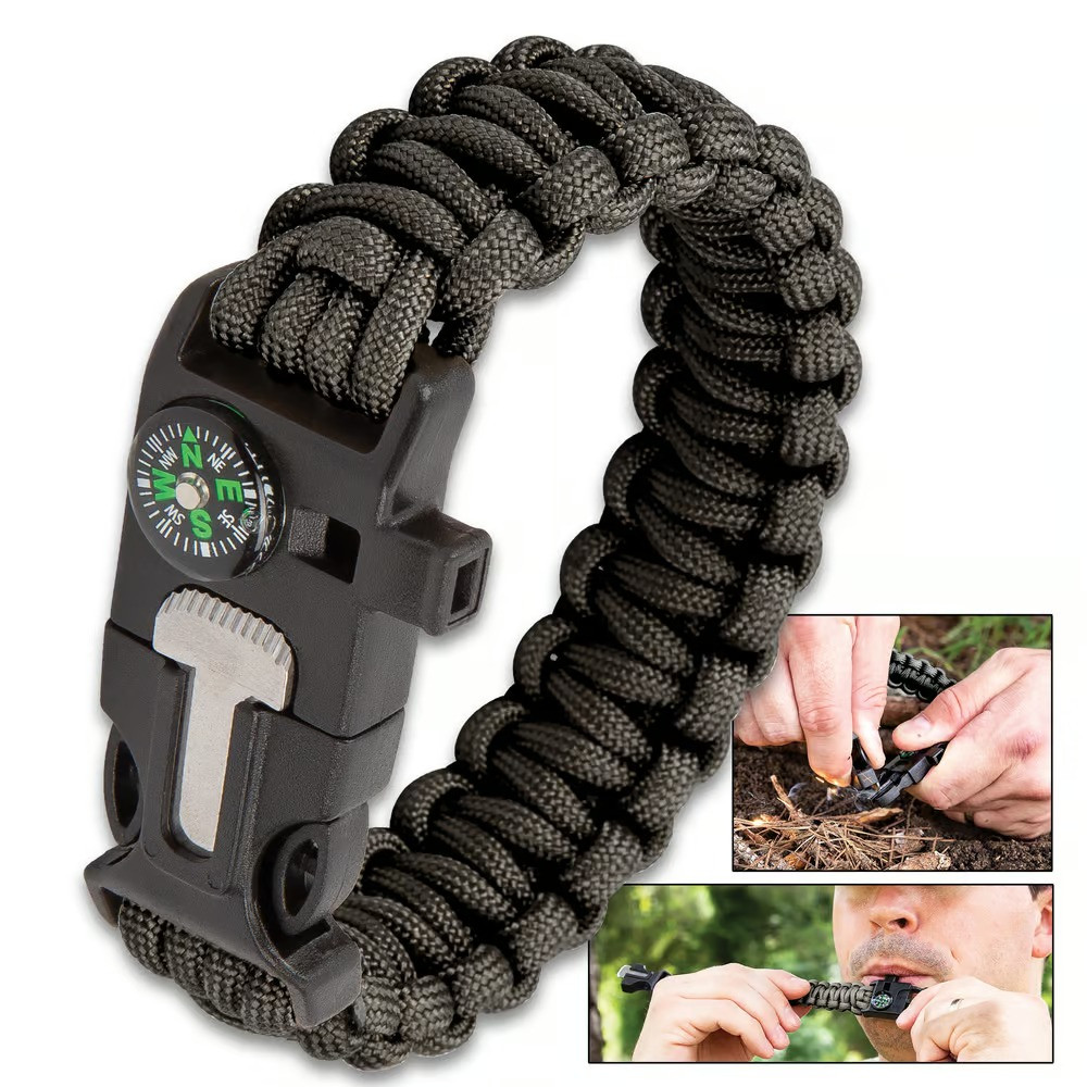 Multi Function Paracord Bracelet Survival Gear Gear Up Surplus