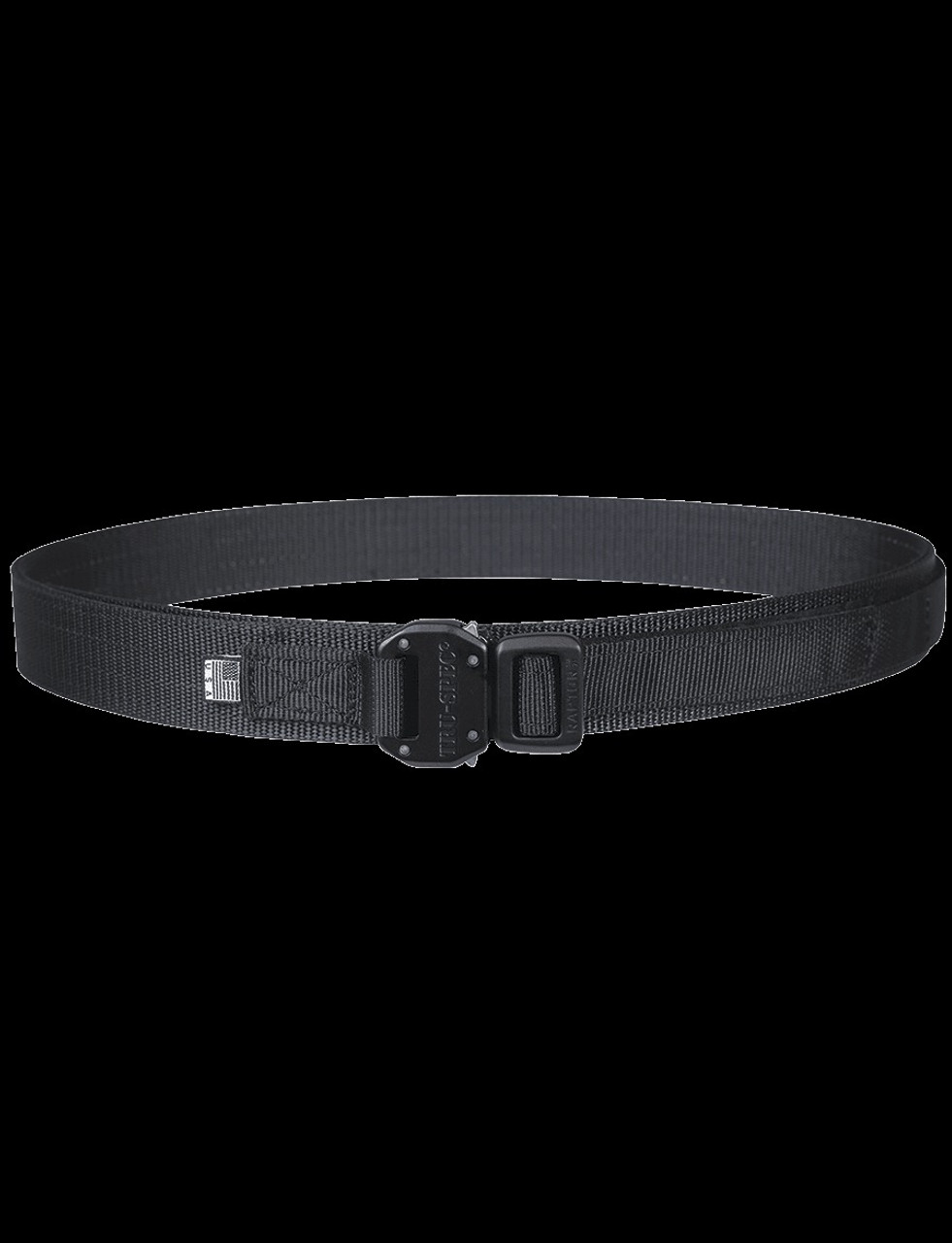 Cobra Buckle Belt 1.5 Inch Berry Compliant Black Webbing With