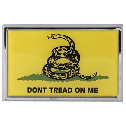 Don't Tread on Me Auto Chrome Decal