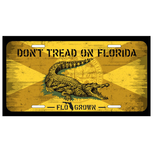Florida Don't Tread on Me Plate by FloGrown