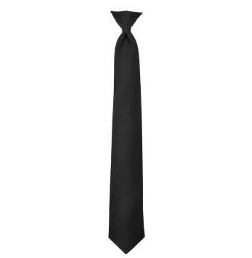 Police Issue Clip On Black Necktie