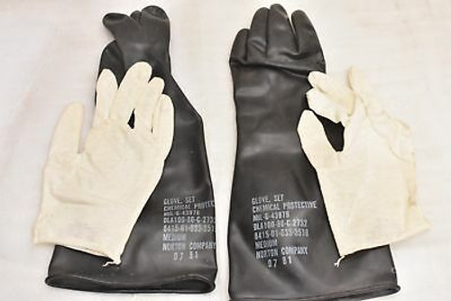 Chemical Protective Glove Set with Cotton Inset