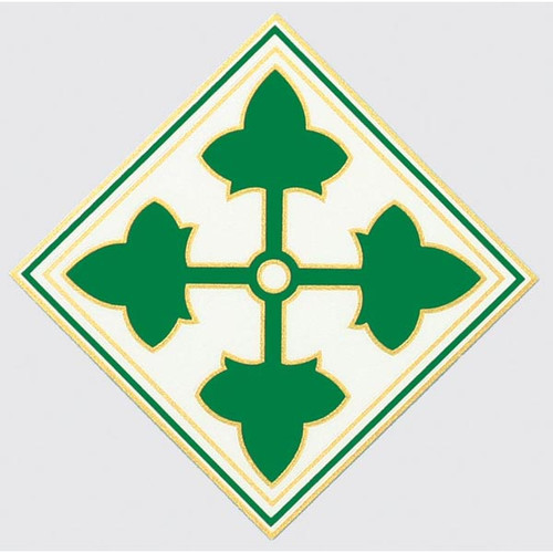 Army 4th Infantry Division Window Decal